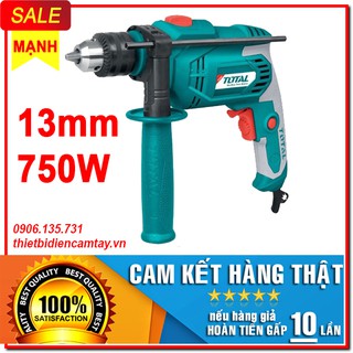 MÁY KHOAN ĐỘNG LỰC CẦM TAY TOTAL TG108136 750W  13MM