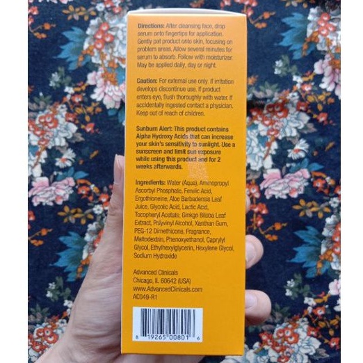 Vitamin C Serum Sáng Da Advanced Clinicals 52ml