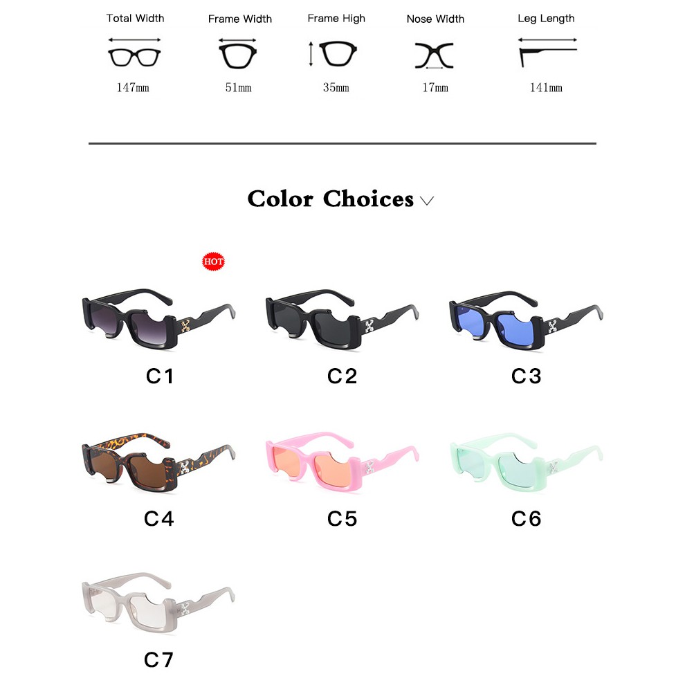 【Bản lề kim loại】Personality Khắc Lõm Hình Vuông Kính Mát Nữ/Nam | BigBuy360 - bigbuy360.vn