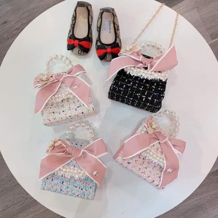 Túi đeo chéo cho bé gái phong cách Hàn Quốc cao cấp đẹp HTI01