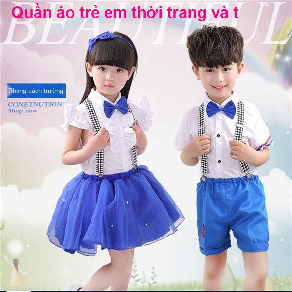 áo bé traiTrang phục biểu diễn trong ngày lễ thiếu nhi khiêu vũ Bé trai Yếm cô gái Váy công chúa hợp xướng