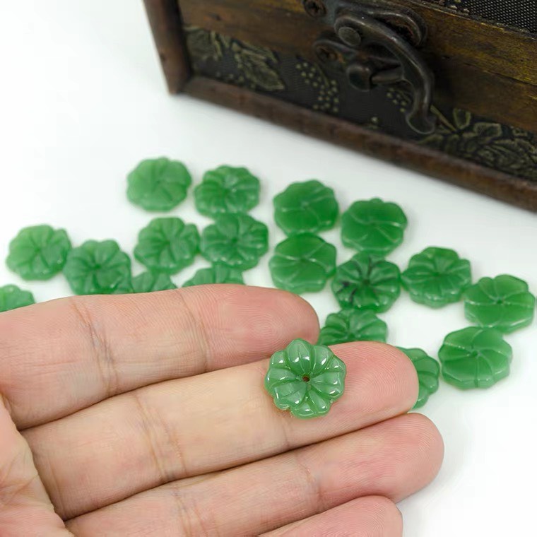 5 bông hoa 15mm chất liệu bột đá ép nguyên liệu làm trâm làm trang sức