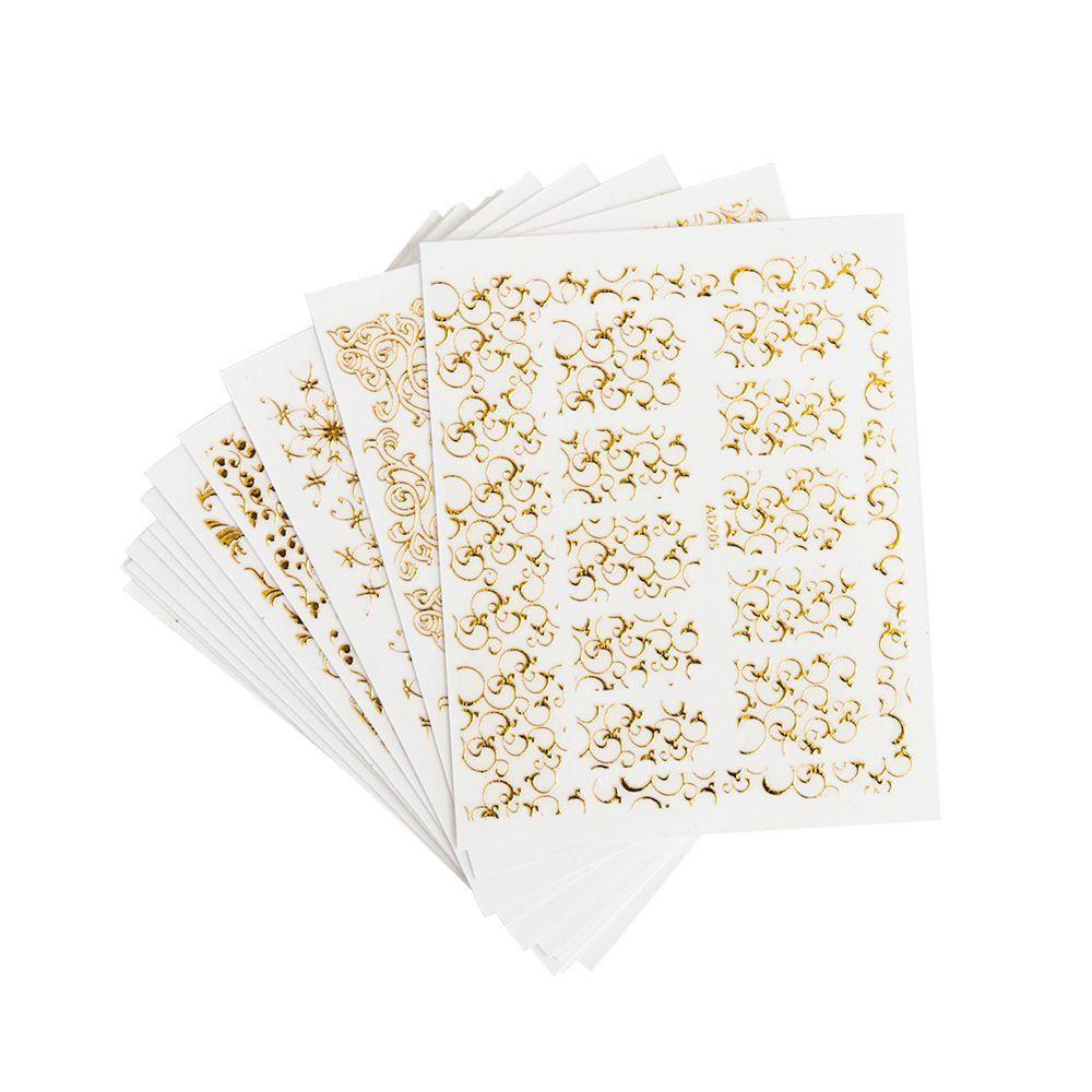 Miếng Dán Trang Trí Móng Tay Họa Tiết Hoa Xinh Xắn