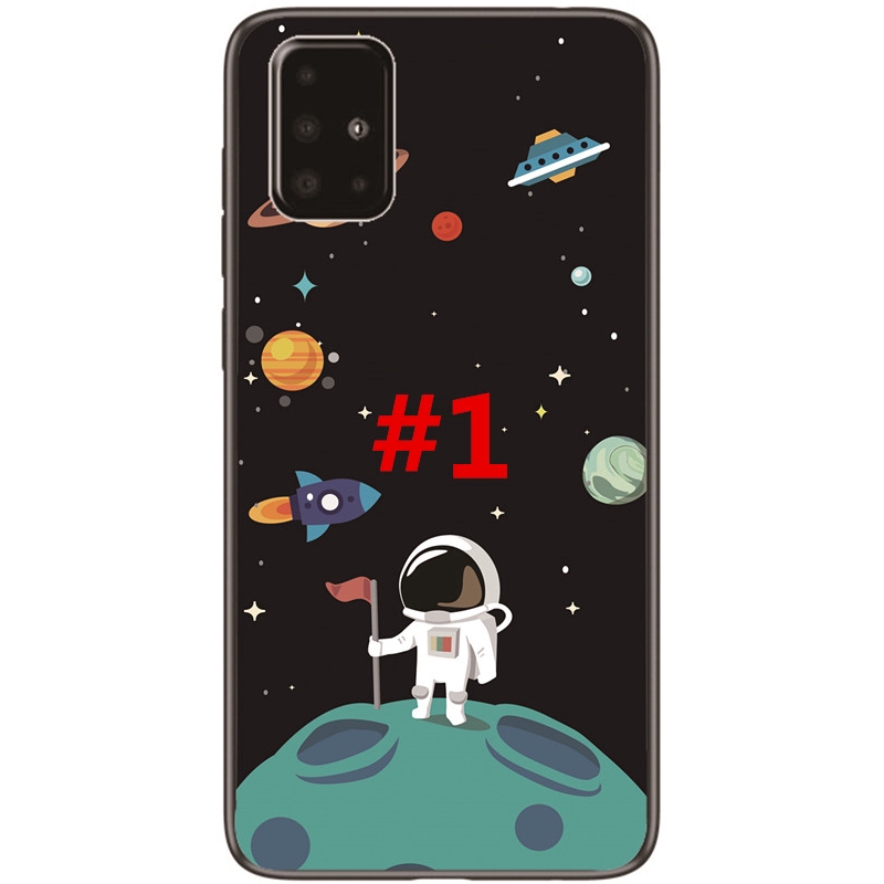 Ốp điện thoại TPU mềm hoạ tiết hành tinh hoạt hình dành cho Samsung Galaxy A71/A51/A41/A31/A2 | BigBuy360 - bigbuy360.vn