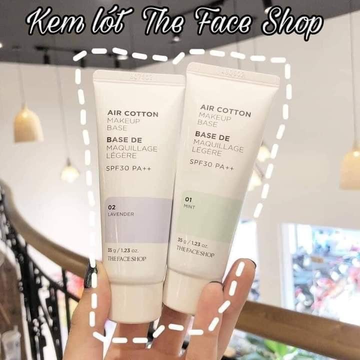 Kem Lót Air Cotton Make Up Base The Face Shop