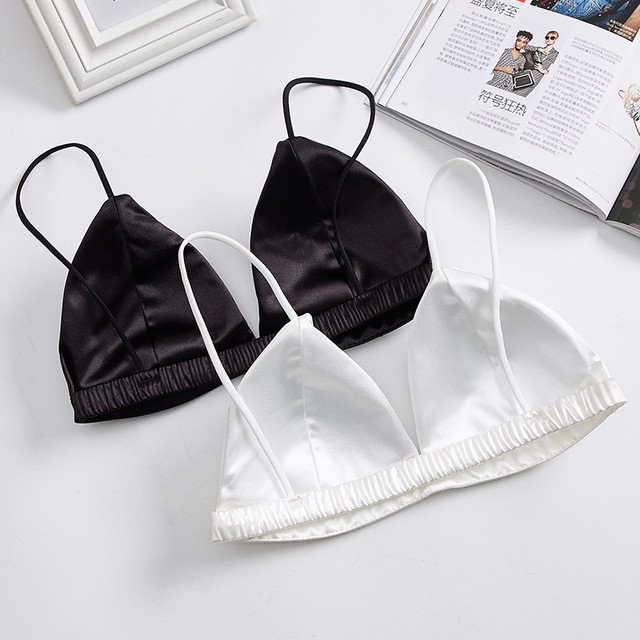Áo lót bralette satin trơn F2-02