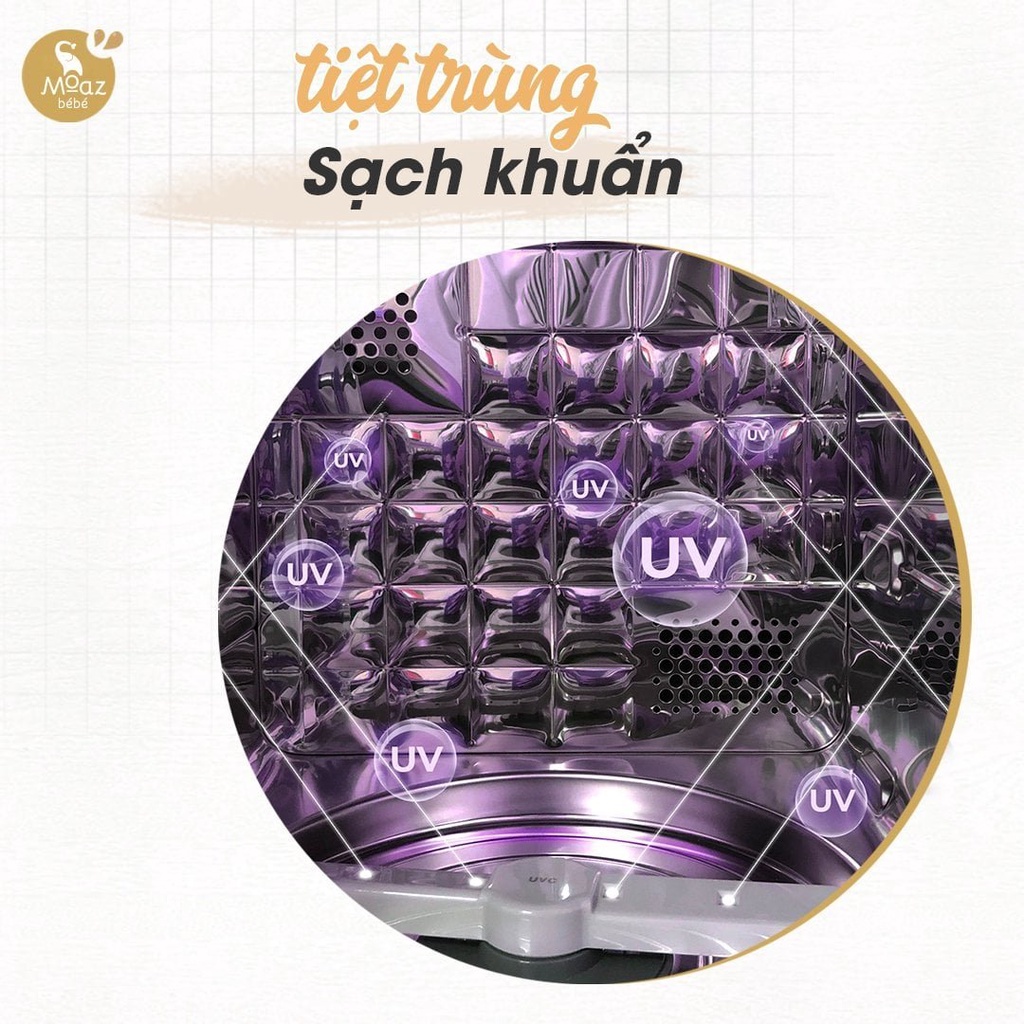 Máy tiệt trùng sấy khô tia uv-c Moaz BéBé mb-025