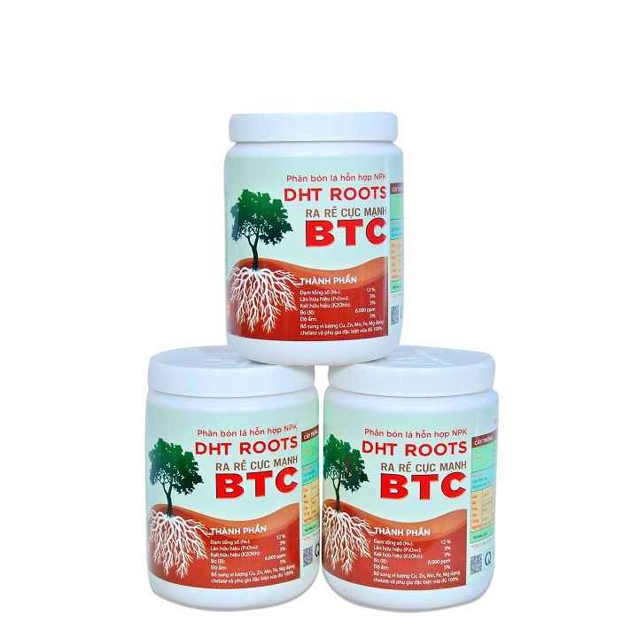 Phân Bón NPK 12-3-3 ( BTC 100gr ) Kích Thích Ra Rễ Cực Mạnh Cho Lan, Mai, Hoa Kiểng Và Các Loại Cây Trồng