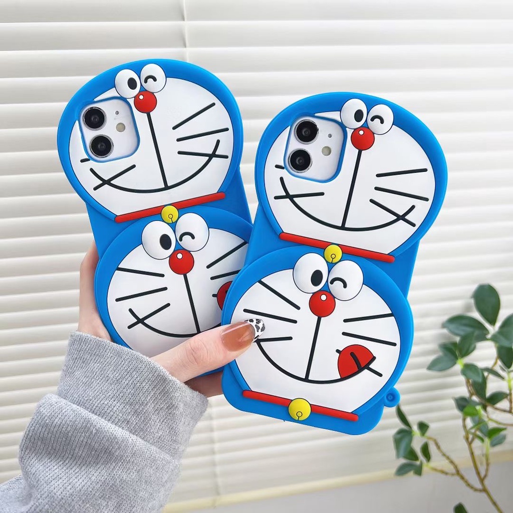 Ốp Điện Thoại Silicon Mềm Hình doraemon 3D Cho Iphone 13 pro max 12 pro max 11 pro max xs max xr x 6 6s 7 8 plus