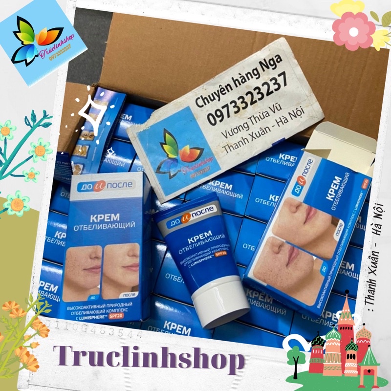 Kem nám tàn nhang xanh Kpem Nga 100ml date 11/24