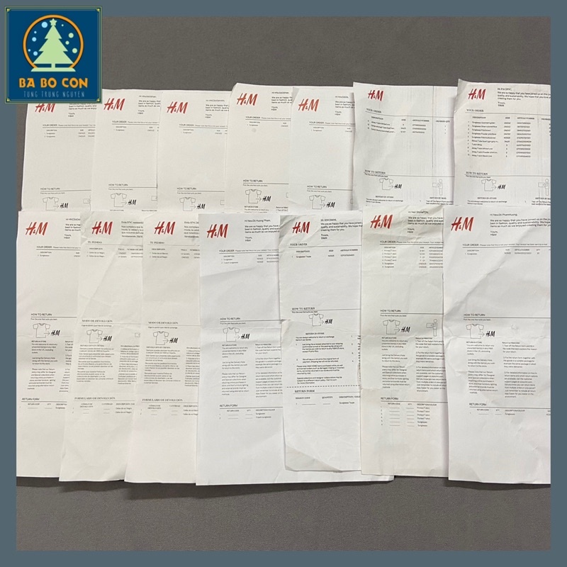 Kính râm trẻ em HM đủ size từ 3-12 tuổi, chuẩn Auth có đầy đủ bill mua hàng của hãng