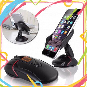 GIÁ ĐỠ ĐIỆN THOẠI TRÊN XE HƠI GẤP GỌN MOUSE CARSUN HÌNH CHUỘT MÁY TÍNH[Siêu Phẩm 2019]