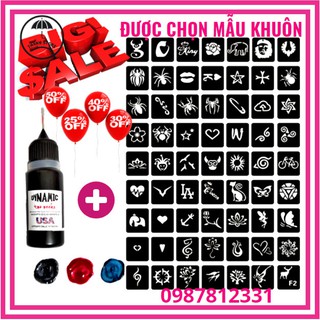 Mực Xăm 15 Ngày Chống Nước MỰC TỐT ( TẶNG 4-80 KHUÔN)