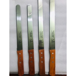Dao cắt bánh răng cưa/lưỡi phẳng thép không gi, cán gỗ