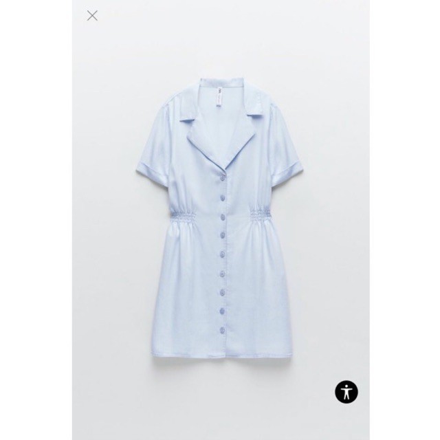 Váy sơ mi bo eo ZR