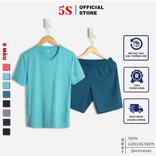Bộ Đồ Thể Thao Nam 5S (8 màu), Chất Liệu Coolmax, Siêu Thấm Hút Mồ Hôi, Vận Động Thoải Mái (BTSO21051-08)