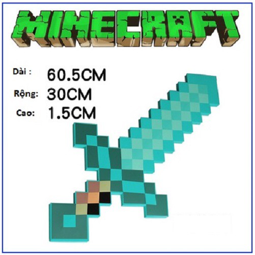 Combo Rìu Kiếm Cúp Súng Minecraft