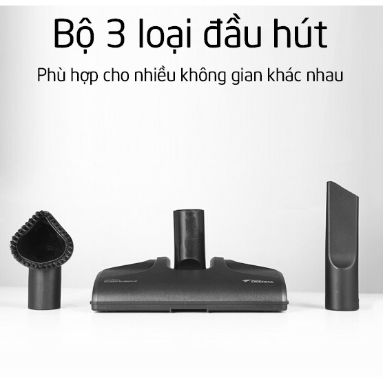 Máy Hút Bụi Cầm Tay 2 trong 1 DX115C Lọc HEPA Công Suất 600W Bộ 3 Đầu Hút