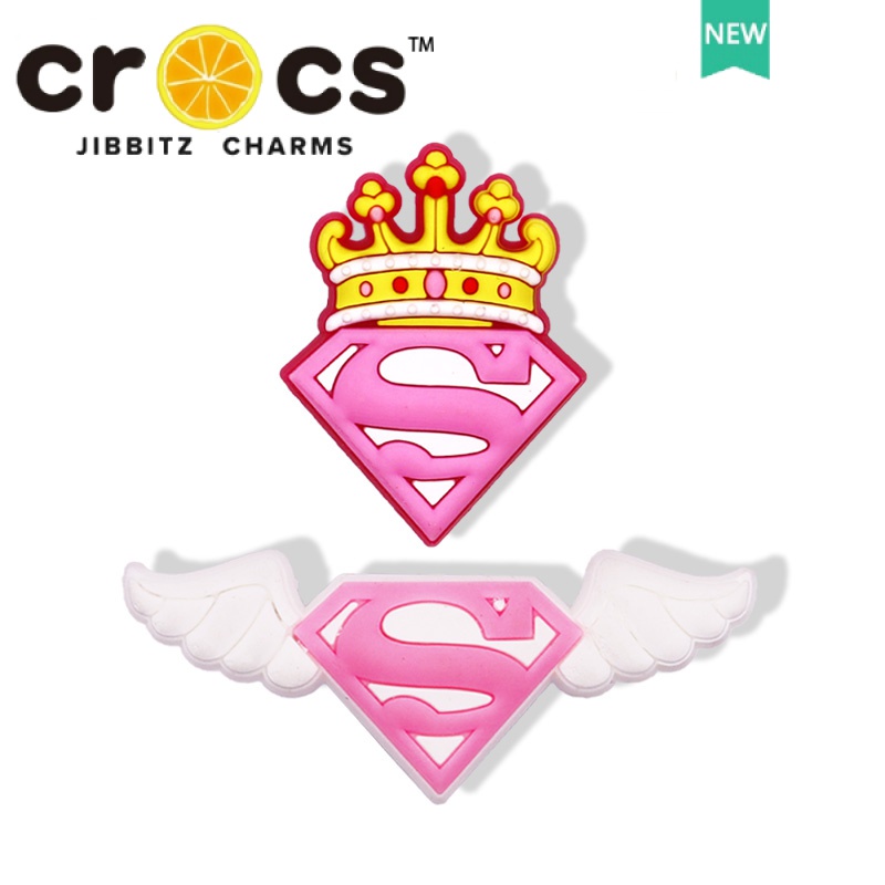 Crocs Phụ Kiện Trang Trí Giày crocs Hình Đôi Cánh / Vương Miện / Hoa Độc Đáo DIY