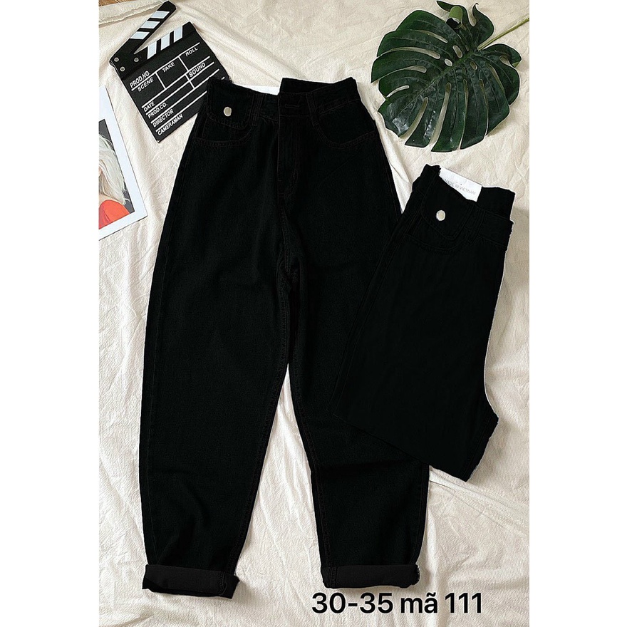 Quần baggy jean nữ size đại lưng cao kiểu quần baggy bò túi nắp thời trang bigsize 2KJEAN MS111 | BigBuy360 - bigbuy360.vn