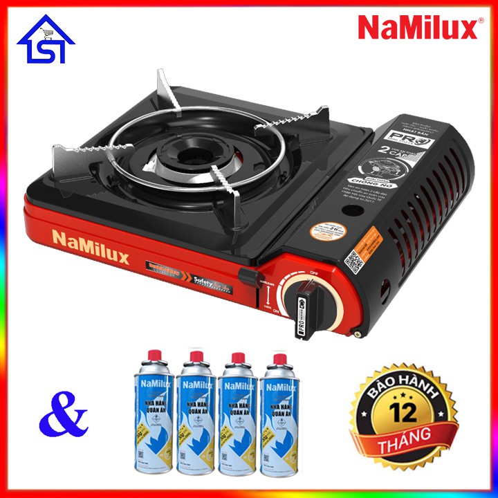 Bếp ga mini du lịch Namilux PL-2021 PF - Bếp gas du lịch Namilux - Chống cháy nổ - Giao màu ngẫu nhiên | BigBuy360 - bigbuy360.vn