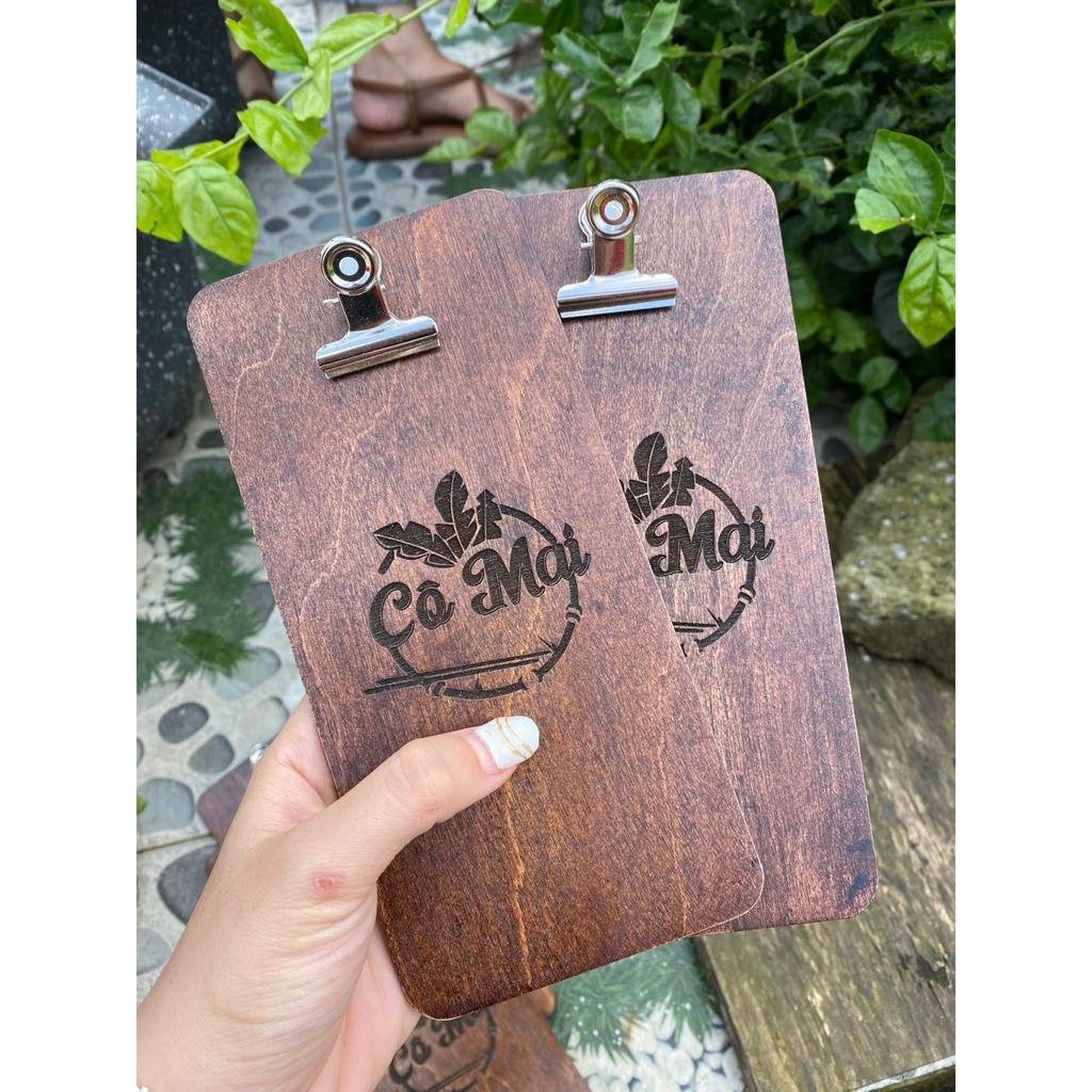 KẸP HÓA ĐƠN TÍNH TIỀN - FREE KHẮC LOGO - LUXI DECOR