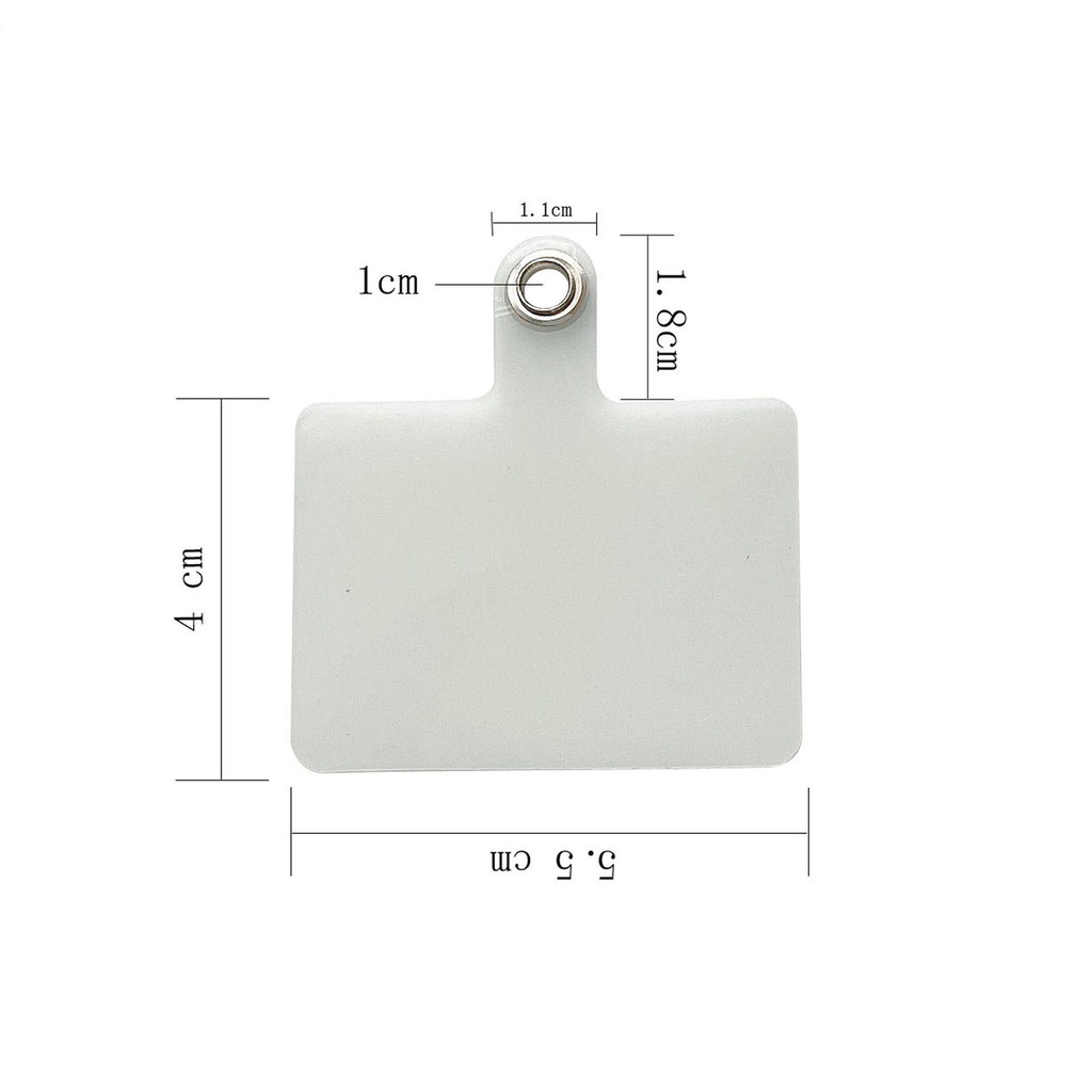Set 2 Dây Đeo Thẻ Tên Bằng Nhựa Gắn Điện Thoại Tiện Lợi
