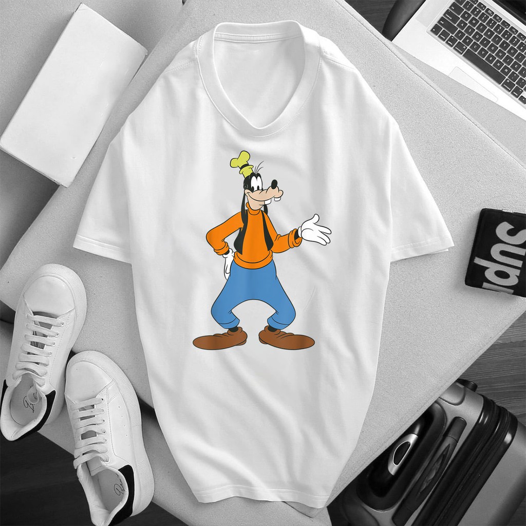 ÁO THUN CỔ TRÒN TAY NGẮN CHÚ CHÓ GOOFY IN HÌNH KHÔNG AI CÓ GIÁ RẺ BẤT NGỜ CÓ SIZE TRẺ EM - 125