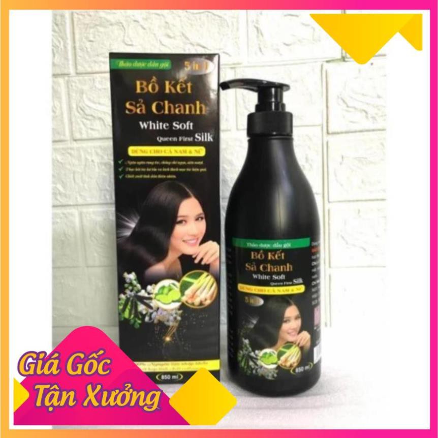 Dầu Gội Bồ Kết Sả Chanh White Soft 850ml cao cấp 5 trong 1 | BigBuy360 - bigbuy360.vn