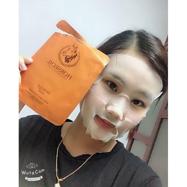 Mặt Nạ Nhau Thai Ngựa ⚜️FREESHIP⚜️ Mặt nạ dưỡng ẩm nhau thai ngựa Horse Oil Mask TEM STORE | BigBuy360 - bigbuy360.vn