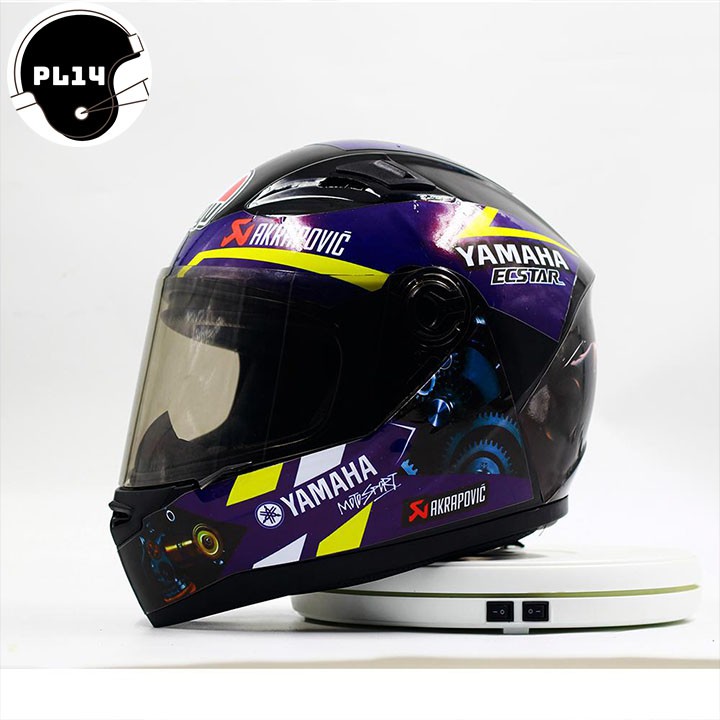 Decal Dán Mũ Bảo Hiểm Fullface Tem Yamaha - PC012