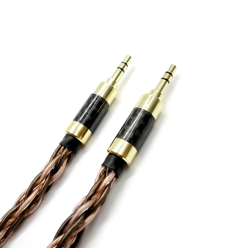 Dây Cáp Âm Thanh Bện Dây 10cm Aux 3.5mm Male Sang 3.5mm Male 8 Core Cho Walnut V2 / V2s Zishan Z1 / Z2 Amply Mp3