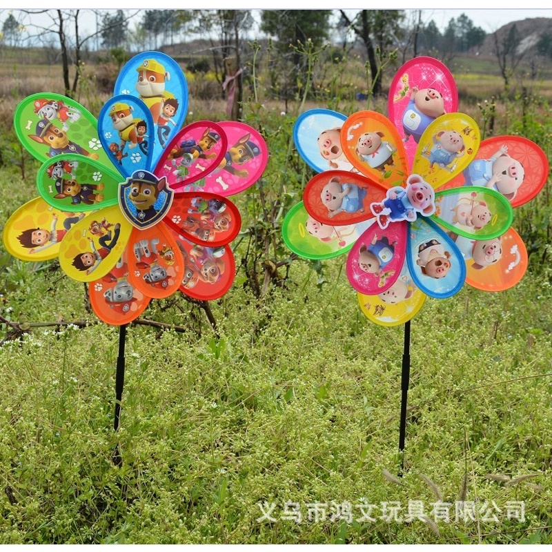 Chong chóng 2 tầng hình, 36cm-25cm