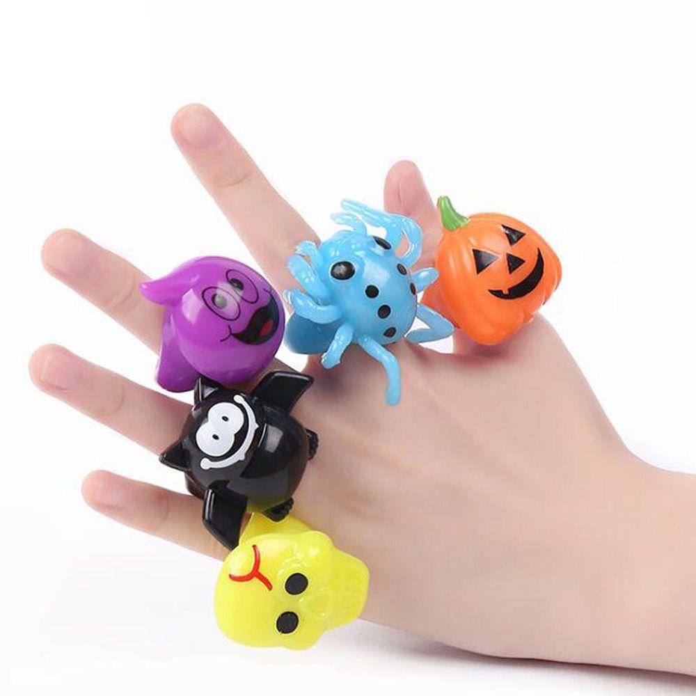 Nhẫn Halloween Hình Dơi Và Bí Ngô Chống Căng Thẳng