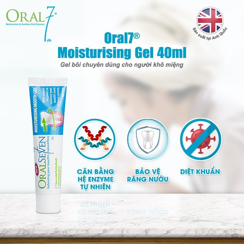 Gel bôi cao cấp dành cho người khô miệng, nước bọt nhân tạo hỗ trợ cân bằng hệ sinh thái trong miệng Oral7