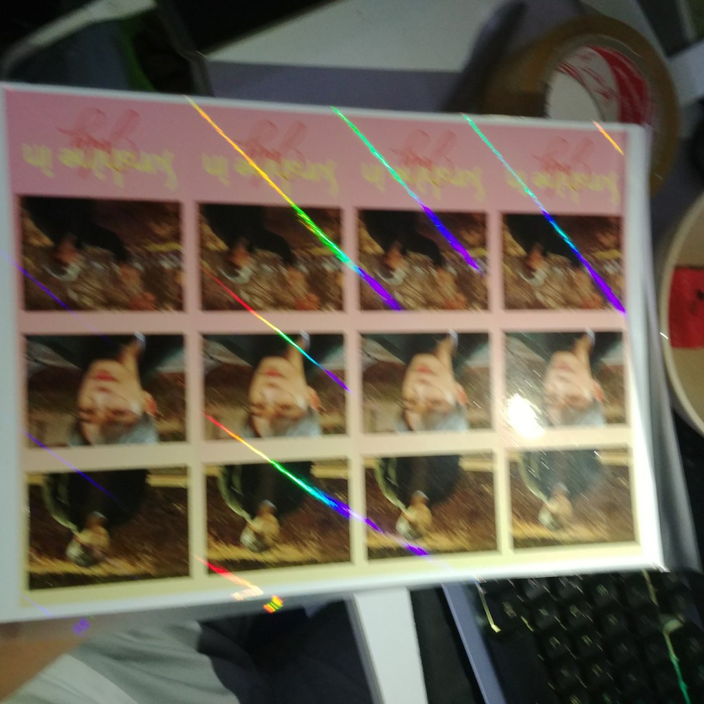 Photostrip hiệu ứng hologram sọc chéo in theo yêu cầu