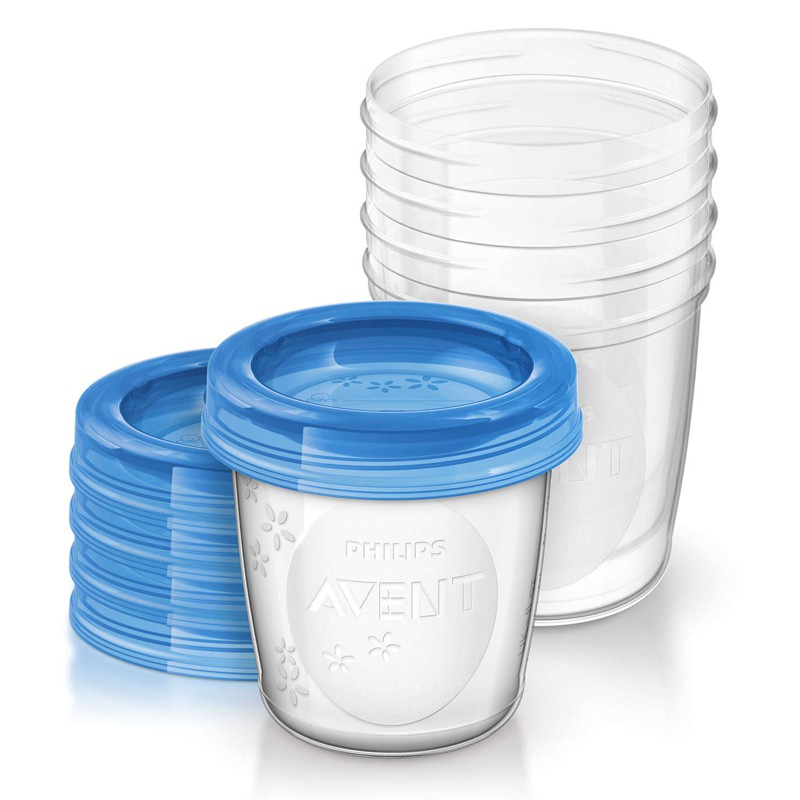 Cốc trữ đông Avent 180ml set 5 cốc, 10 cốc