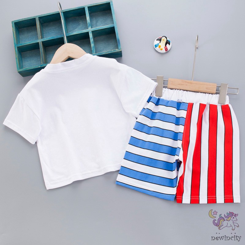 Bộ áo thun tay ngắn + quần short cho bé trai