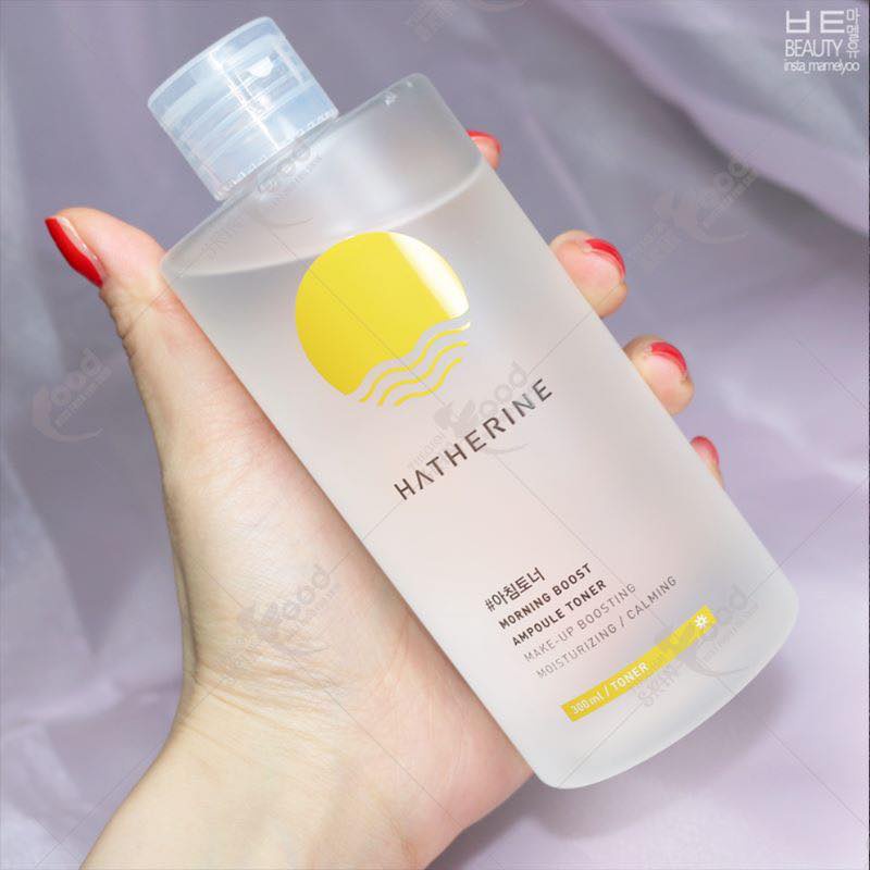 NƯỚC HOA HỒNG GIÚP CÂN BẰNG, LÀM DỊU VÀ CẤP ẨM DA VƯỢT TRỘI HATHERINE MORNING BOOST AMPOULE TONER 300ML - 10357