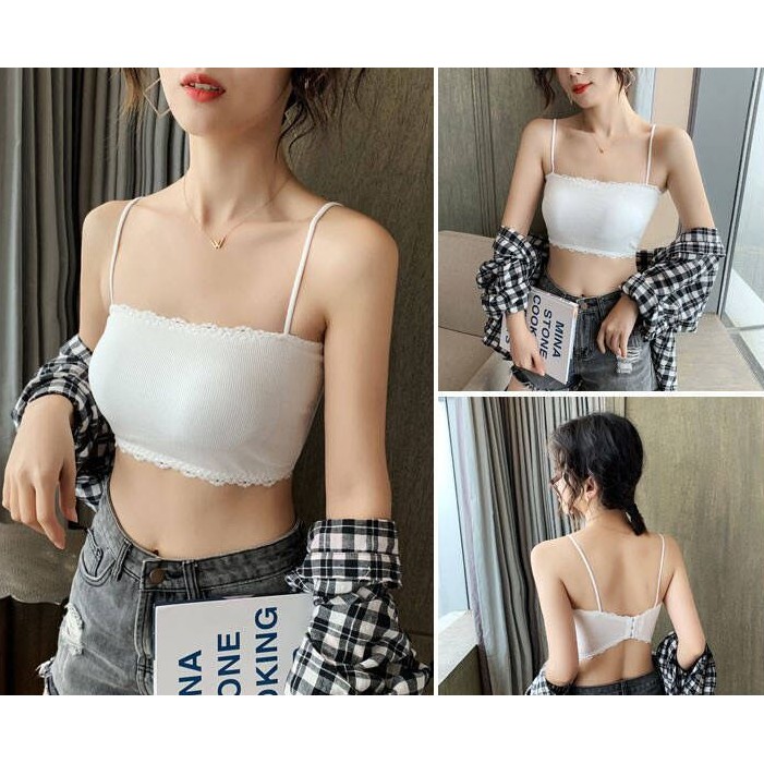 Áo bra 2 dây ✨ FREESHIP ✨ Áo lót nữ quây gân tăm cài sau 636 | BigBuy360 - bigbuy360.vn