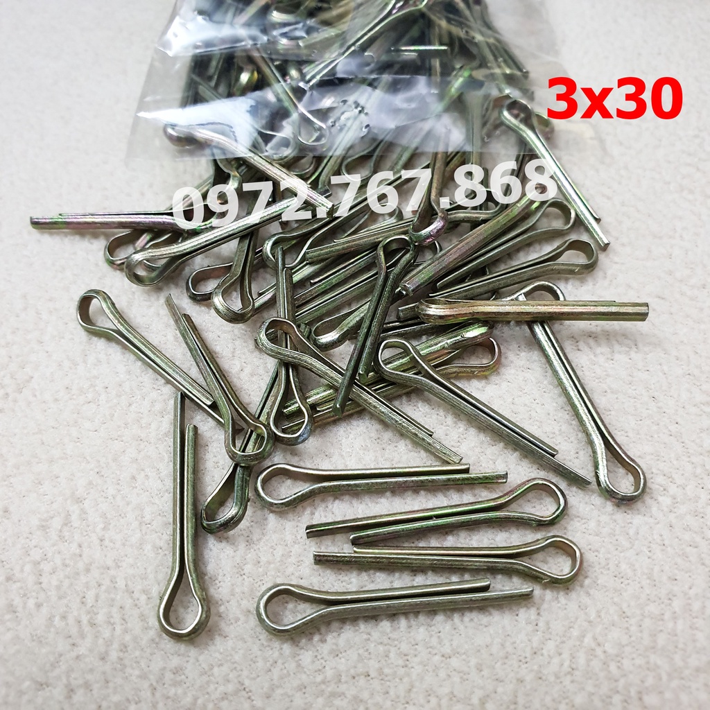 Chốt chẻ 3x30mm (gói 100 cái)