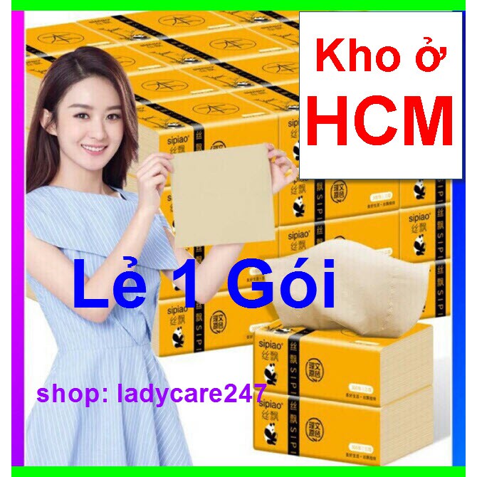 1 gói giấy ăn gấu trúc Sipiao