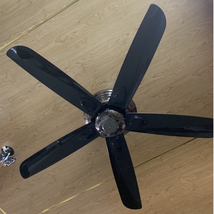 Quạt Trần Nhập Khẩu 5 Cánh Nhựa ABS, Không Bóng, Quạt Trần Trang Trí Phòng Khách