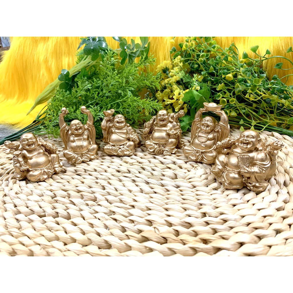 Bộ 6 tượng Phật Di Lặc Hoan Hỉ Tài Lộc Kim Tiền