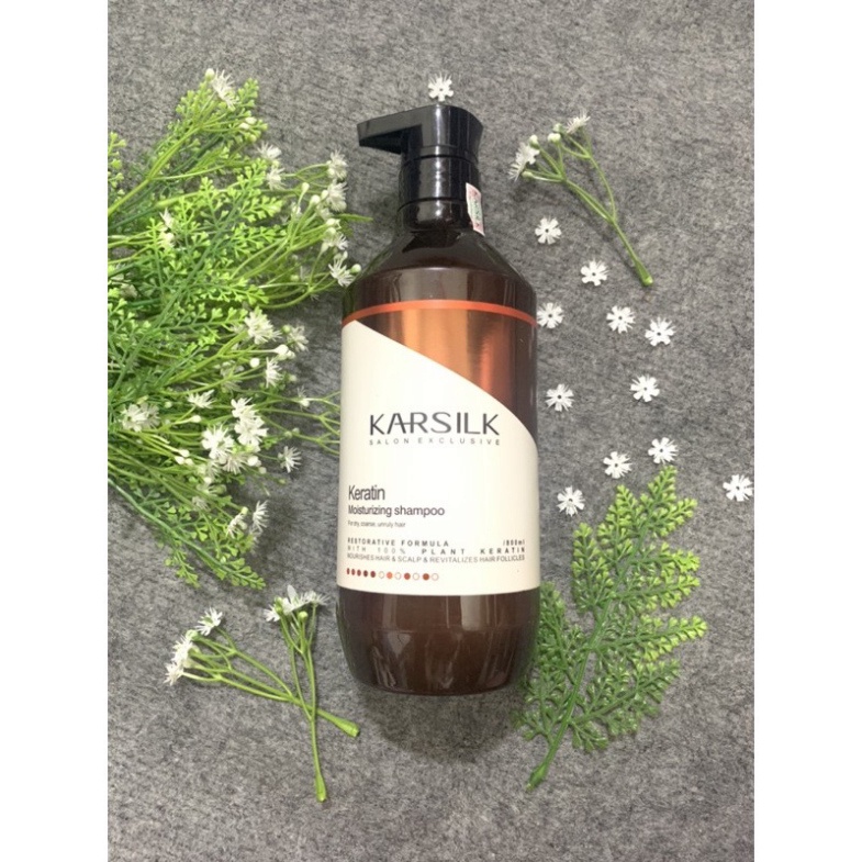 Dầu gội và xã KARSILK 800ml