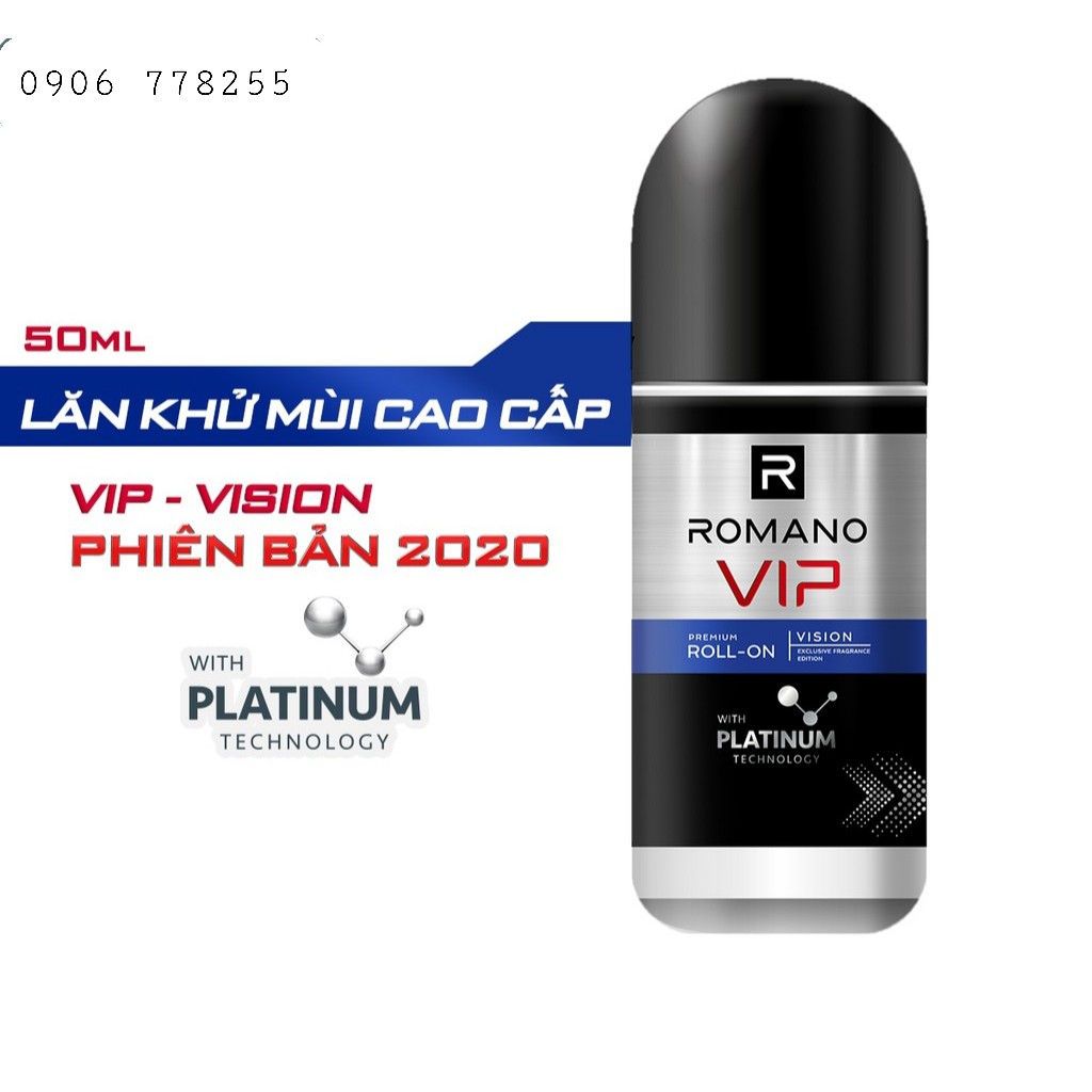 Combo lăn khử mùi (50ml) và xịt toàn thân (150ml) Romano Vip. | BigBuy360 - bigbuy360.vn
