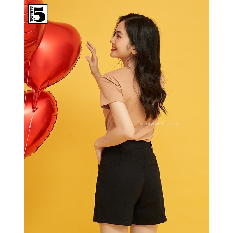 Quần short kaki nữ Twentyfive 3118