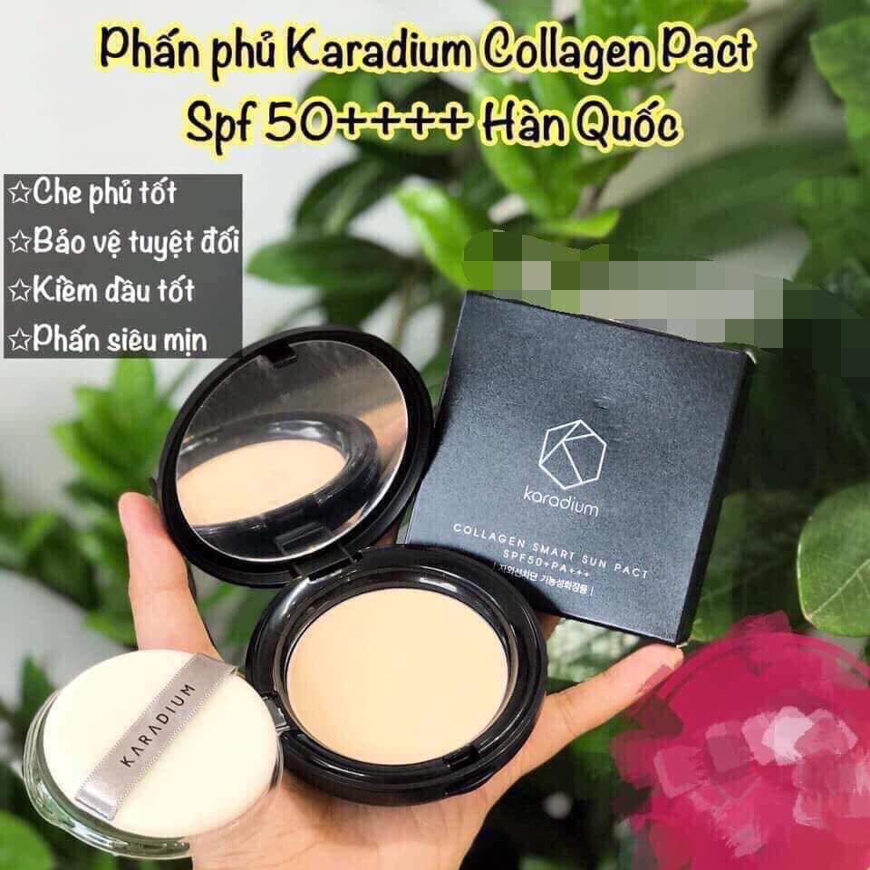 Phấn phủ kiềm dầu Karadium Collagen Smart Sun Pact SPF 50+