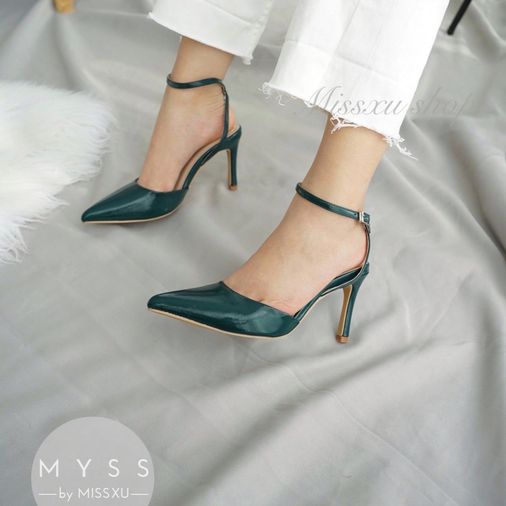 Giày nữ mũi nhọn cài quai sau 7cm thời trang  MYSS - CG193