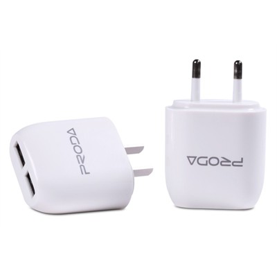 CỐC SẠC 2 CỔNG USB PRODA RP-U21